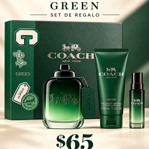 Coach green fragrance gift set - coach,